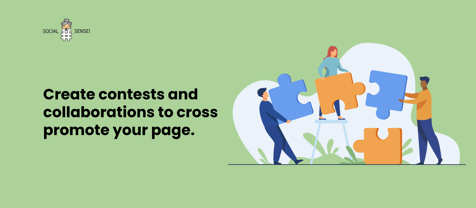 Create contests and collaborations to cross promote your page
