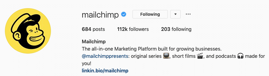 Mailchimp's social media marketing strategy
