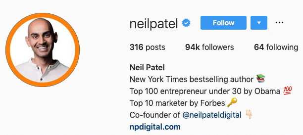 Neil Patel's social media marketing strategy