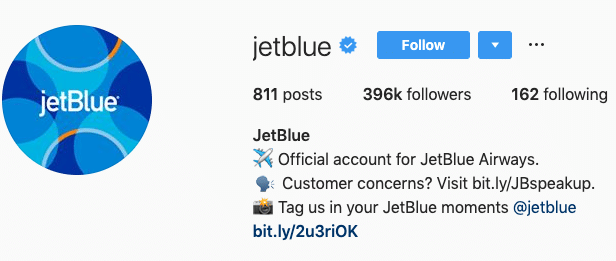Jetblue's social media marketing strategies include the use of emojis